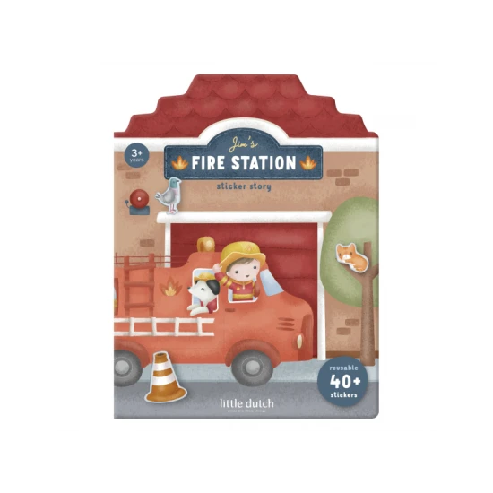 Buch mit Aufklebern Feuerwehr