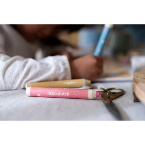 Buntstift-Malvorlagen Garten Rosa