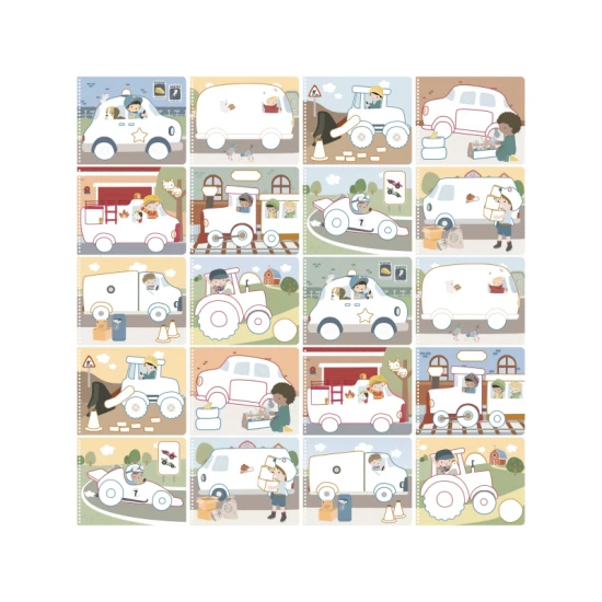 Buntstift-Malvorlagen Transport Jim