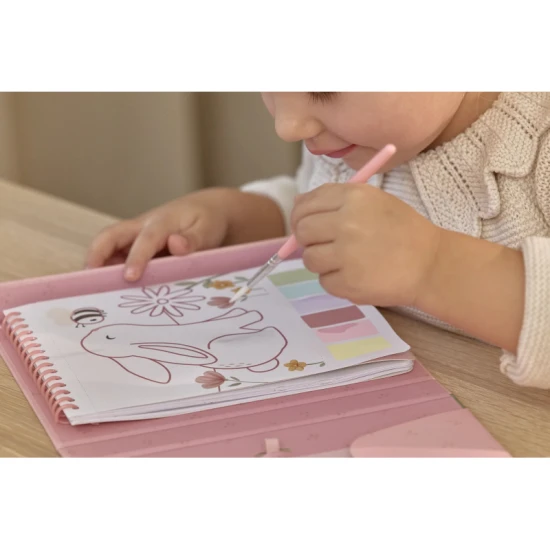 Rosa Feengarten Aquarell- und Sticker-Malbuch