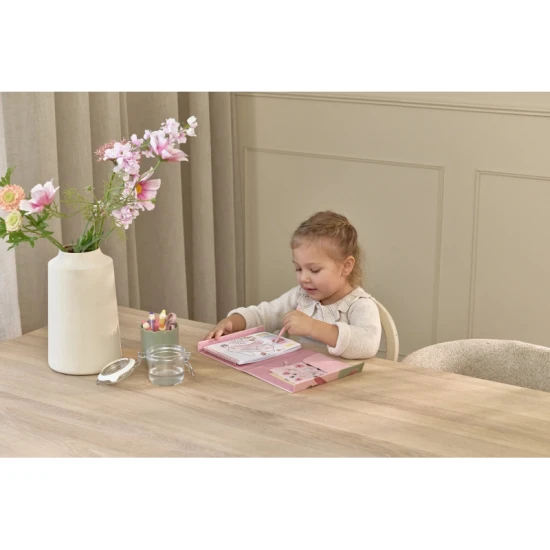 Rosa Feengarten Aquarell- und Sticker-Malbuch