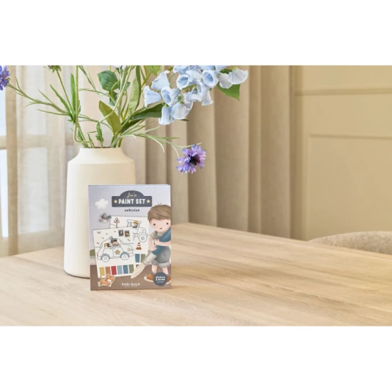 Malbücher mit Wasserfarben und Aufklebern Jim Transport