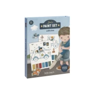 Malbücher mit Wasserfarben und Aufklebern Jim Transport