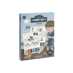 Malbücher mit Wasserfarben und Aufklebern Jim Transport