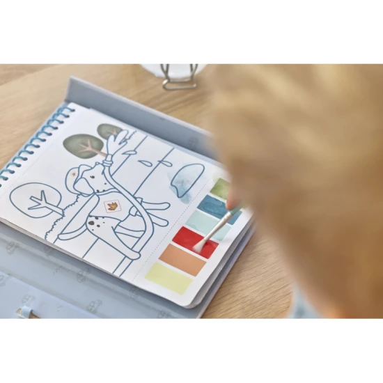 Malbücher mit Wasserfarben und Aufklebern Jim Transport