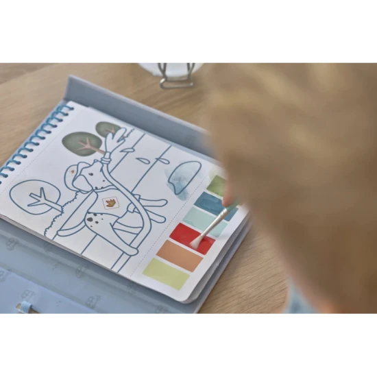 Malbücher mit Wasserfarben und Aufklebern Jim Transport