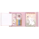 Malbuch mit Buntstiften und Stickern Rosa Fairy Garden