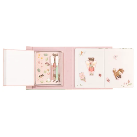 Buch mit Magneten Rosa Fairy Garden