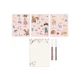 Buch mit Magneten Rosa Fairy Garden