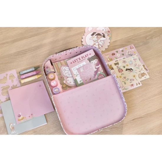 Kreatives Set in einem Rosa-Gehäuse