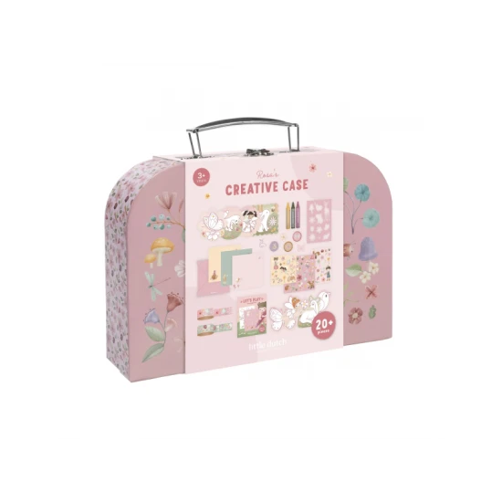 Kreatives Set in einem Rosa-Gehäuse