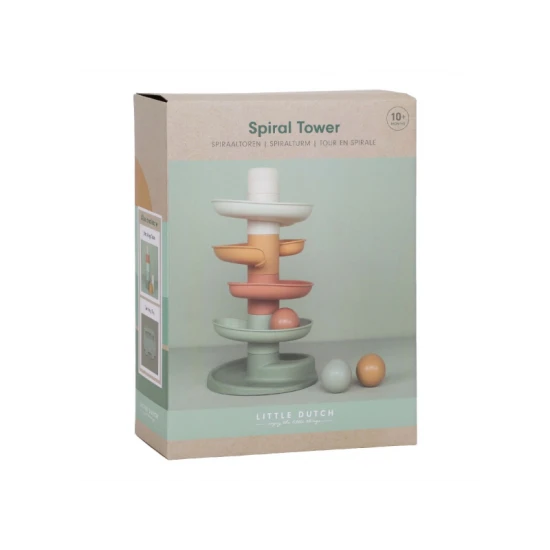 Mehrfarbige Kugelbahn mit fünf Teilen für Kinder