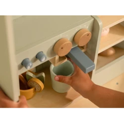 Große Holzkaffeemaschine mit Zubehör Coffee House