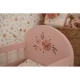 Holz-Puppenbett mit Bettdecke Pink