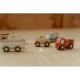 Set mit Holzautos
