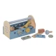 Holzkiste mit Werkzeug Blue