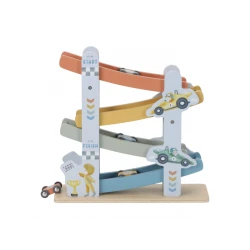 Autorennbahn mit Autos Blue