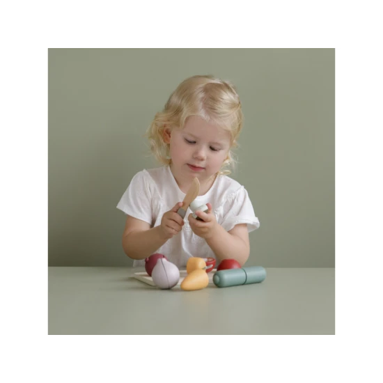 Gemüseschneideset aus Holz von Little Dutch