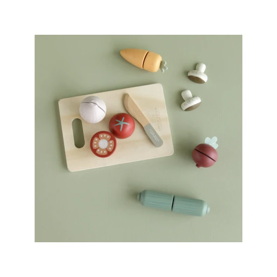 Gemüseschneideset aus Holz von Little Dutch