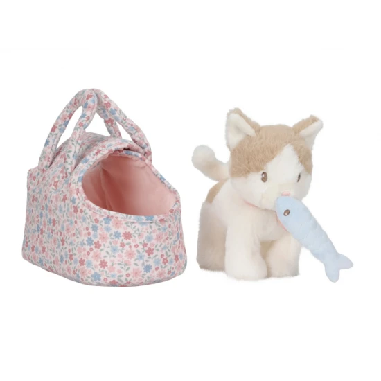 Plüschkatze in einer Handtasche