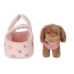 Plüschhund in einer Handtasche