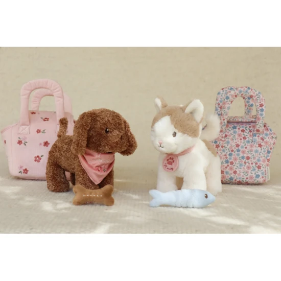 Plüschhund in einer Handtasche