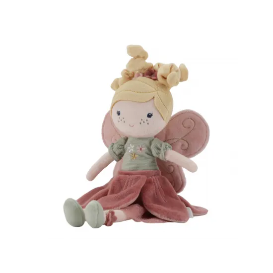 Sanfte Feenpuppe Mila im rosa Kleid mit Flügeln, geeignet zum Spielen und Kuscheln