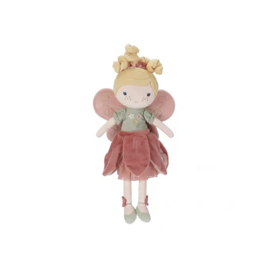 Sanfte Feenpuppe Mila im rosa Kleid mit Flügeln, geeignet zum Spielen und Kuscheln