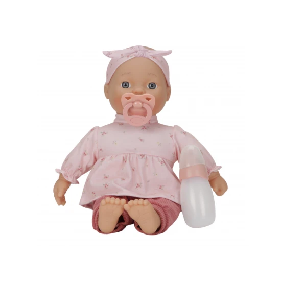 Babypflege: Baby Lily mit Flasche und Schnuller