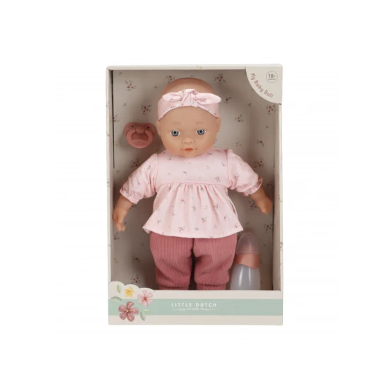 Babypflege: Baby Lily mit Flasche und Schnuller