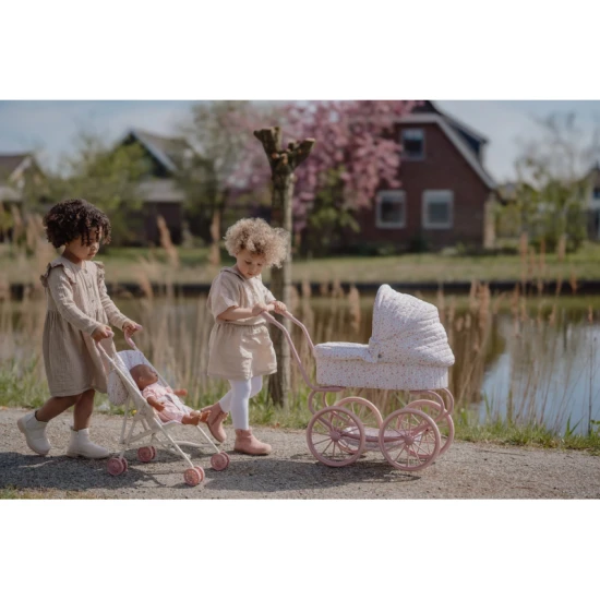 Zusammenklappbarer Golfwagen für Puppen Soft Flowers