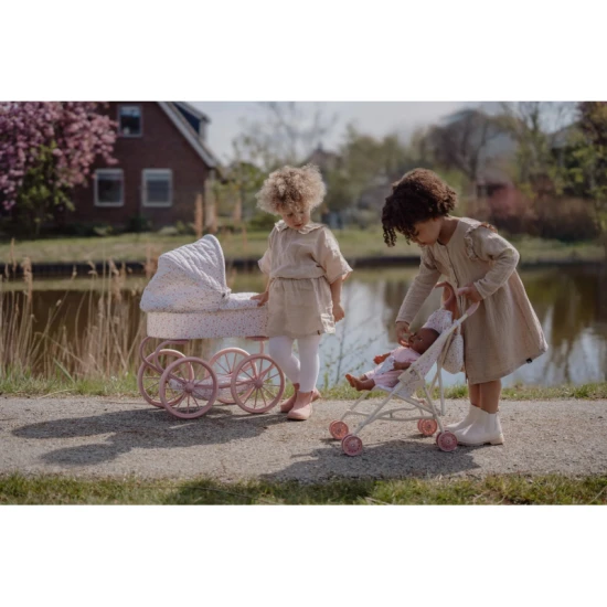 Zusammenklappbarer Golfwagen für Puppen Soft Flowers