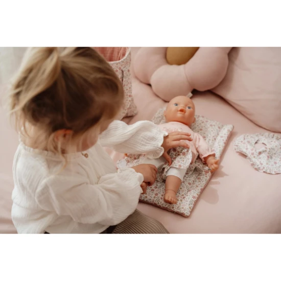 Wickeltasche für Puppen Soft Flowers