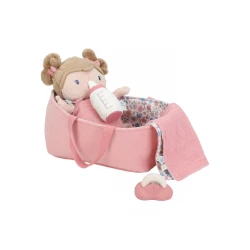 Puppe im Korb Rosa