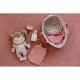 Puppe im Korb Rosa