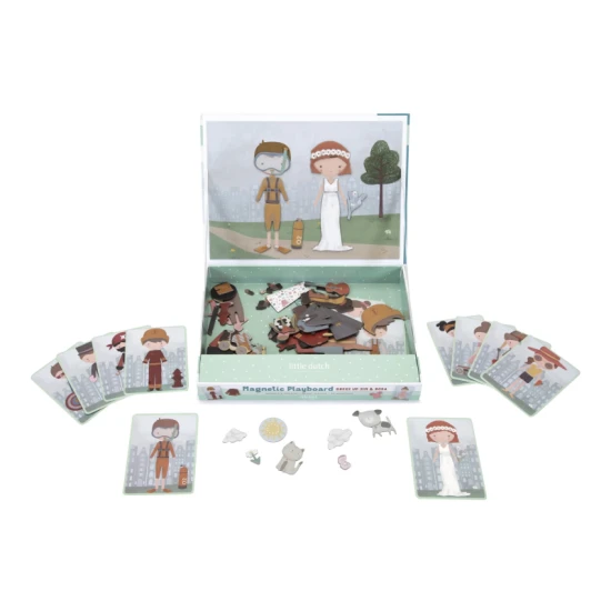 Little Dutch Magnetisches Spiel Jim & Rosa mit Magnetteilen zum Anziehen