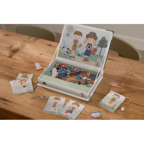 Little Dutch Magnetisches Spiel Jim & Rosa mit Magnetteilen zum Anziehen