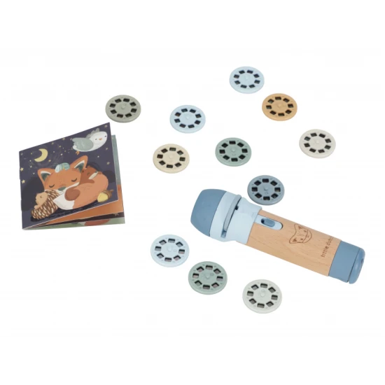 Little Dutch Blue Kinderprojektor - Märchen zur Projektion mit 12 Rollen und einem Bilderbuch