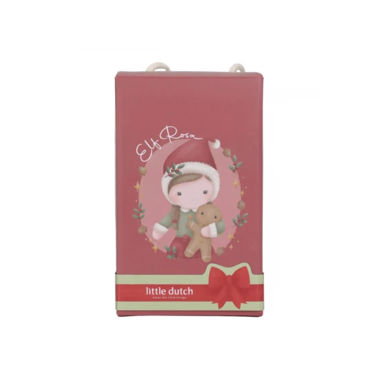 Rosa Weihnachtspuppe 35 cm