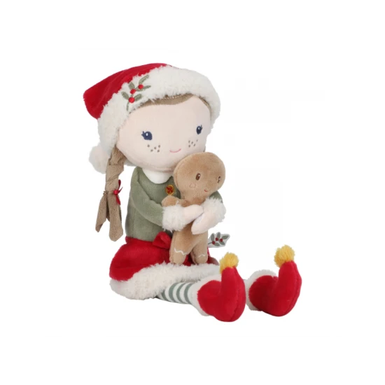 Rosa Weihnachtspuppe 35 cm
