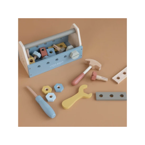 Holzwerkzeuge in einer Box von Little Dutch