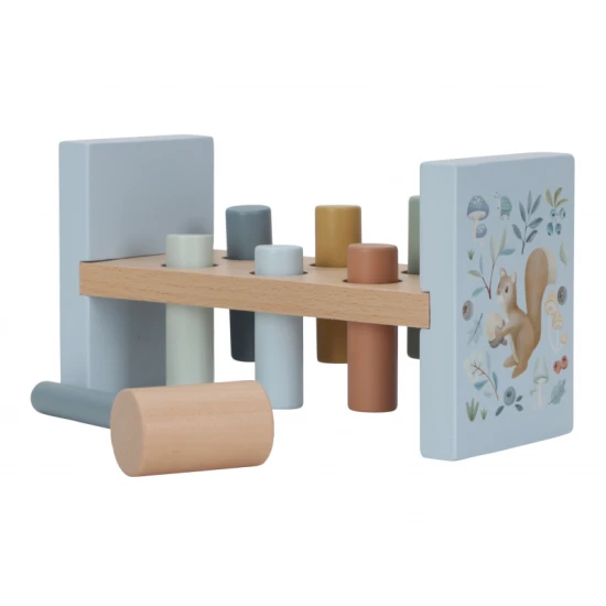Forest Friends Holzhammer mit bunten Stiften und Hammer