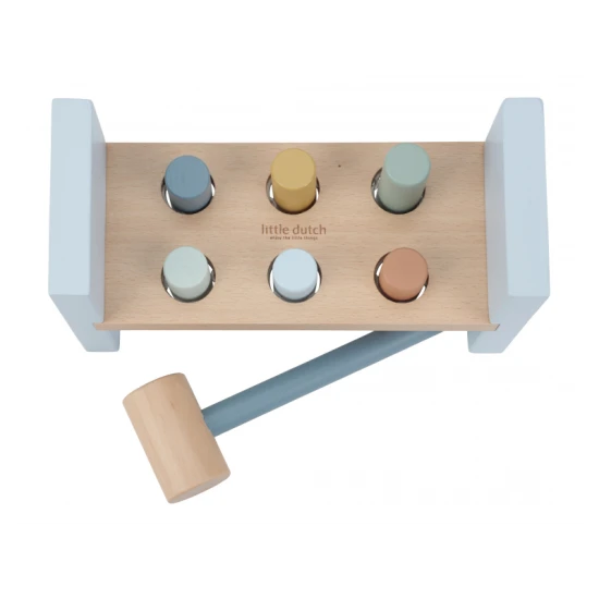 Forest Friends Holzhammer mit bunten Stiften und Hammer