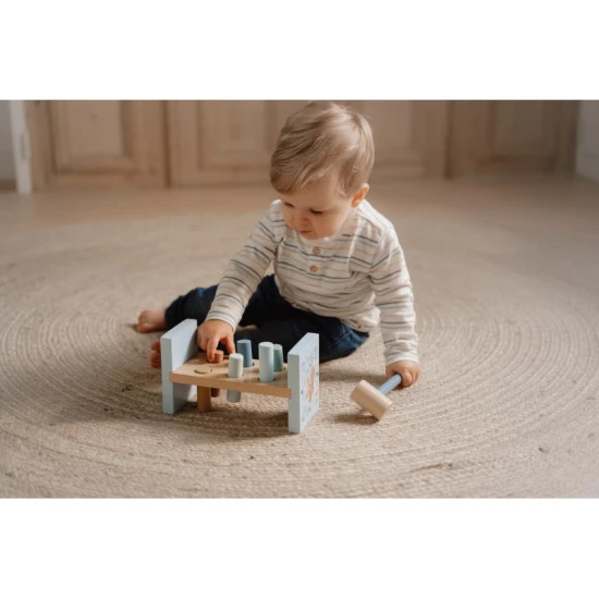 Forest Friends Holzhammer mit bunten Stiften und Hammer