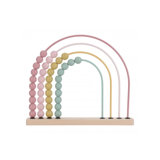 Regenbogen-Feengarten-Theke mit bunten Perlen