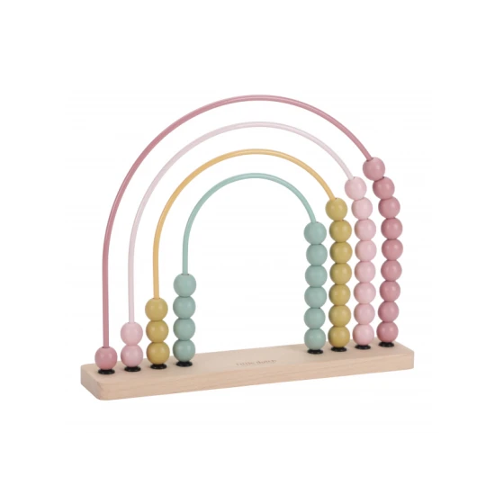 Regenbogen-Feengarten-Theke mit bunten Perlen