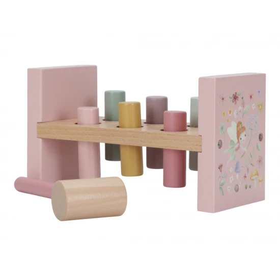 Feengarten-Holzhammer mit farbigen Stiften und Hammer