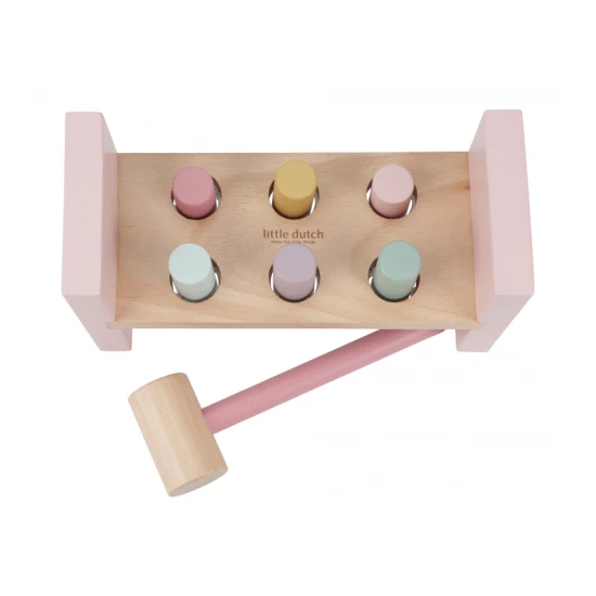 Feengarten-Holzhammer mit farbigen Stiften und Hammer