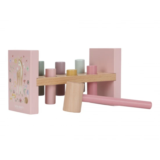 Feengarten-Holzhammer mit farbigen Stiften und Hammer