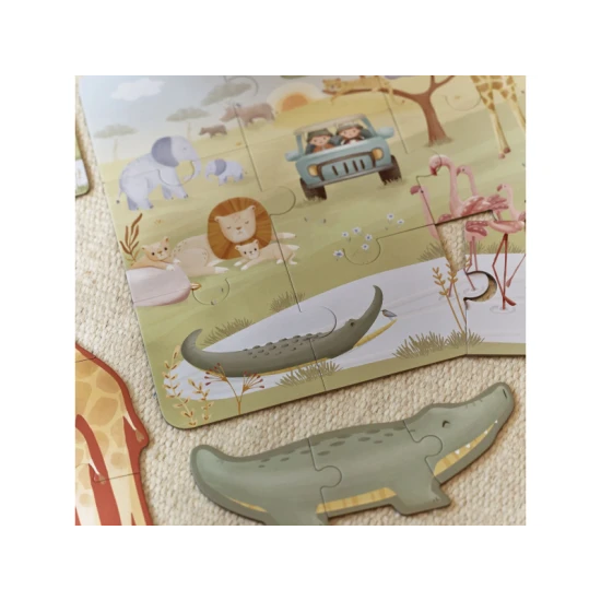 LITTLE DUTCH Puzzle 6in1 Safari Friends